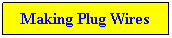 Text Box: Making Plug Wires
